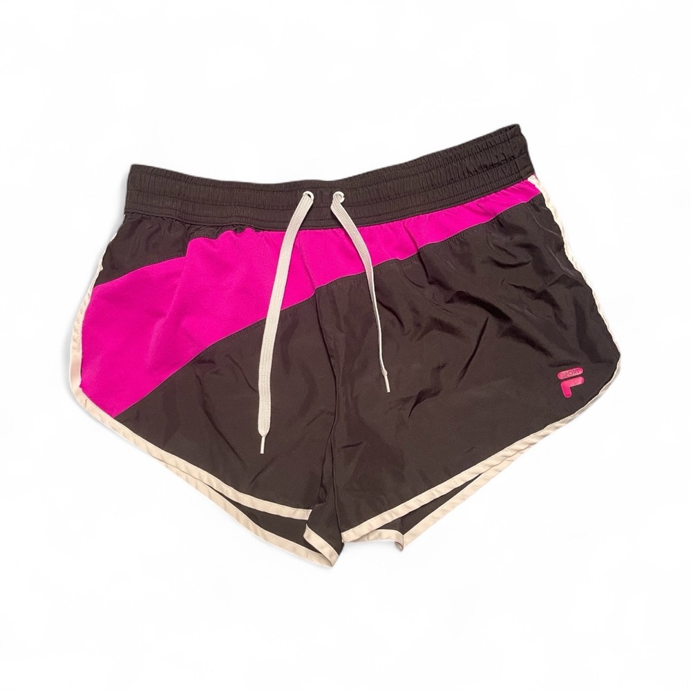 Fila Black and Pink Athletic Shorts - Picture 2 of 2